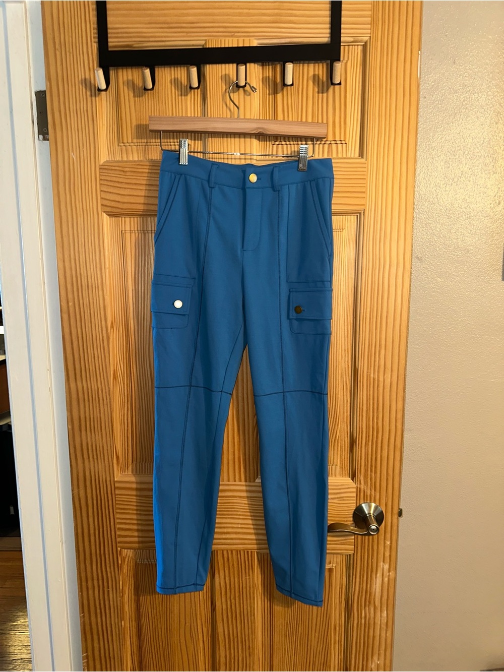 Blue Cargo Pocket Trousers